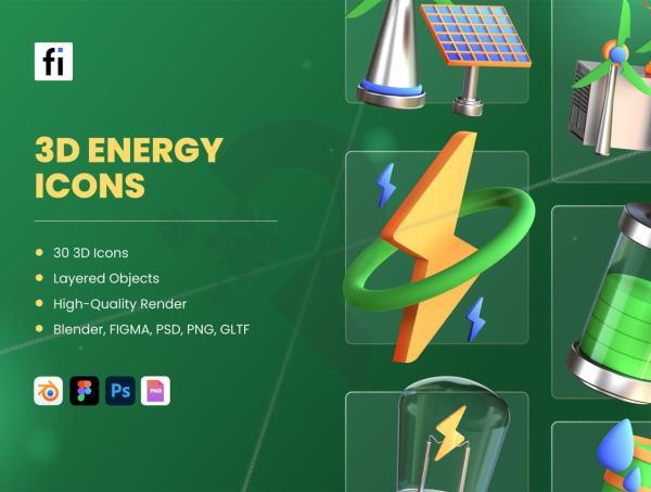 Modern 3D Renewable Energy
