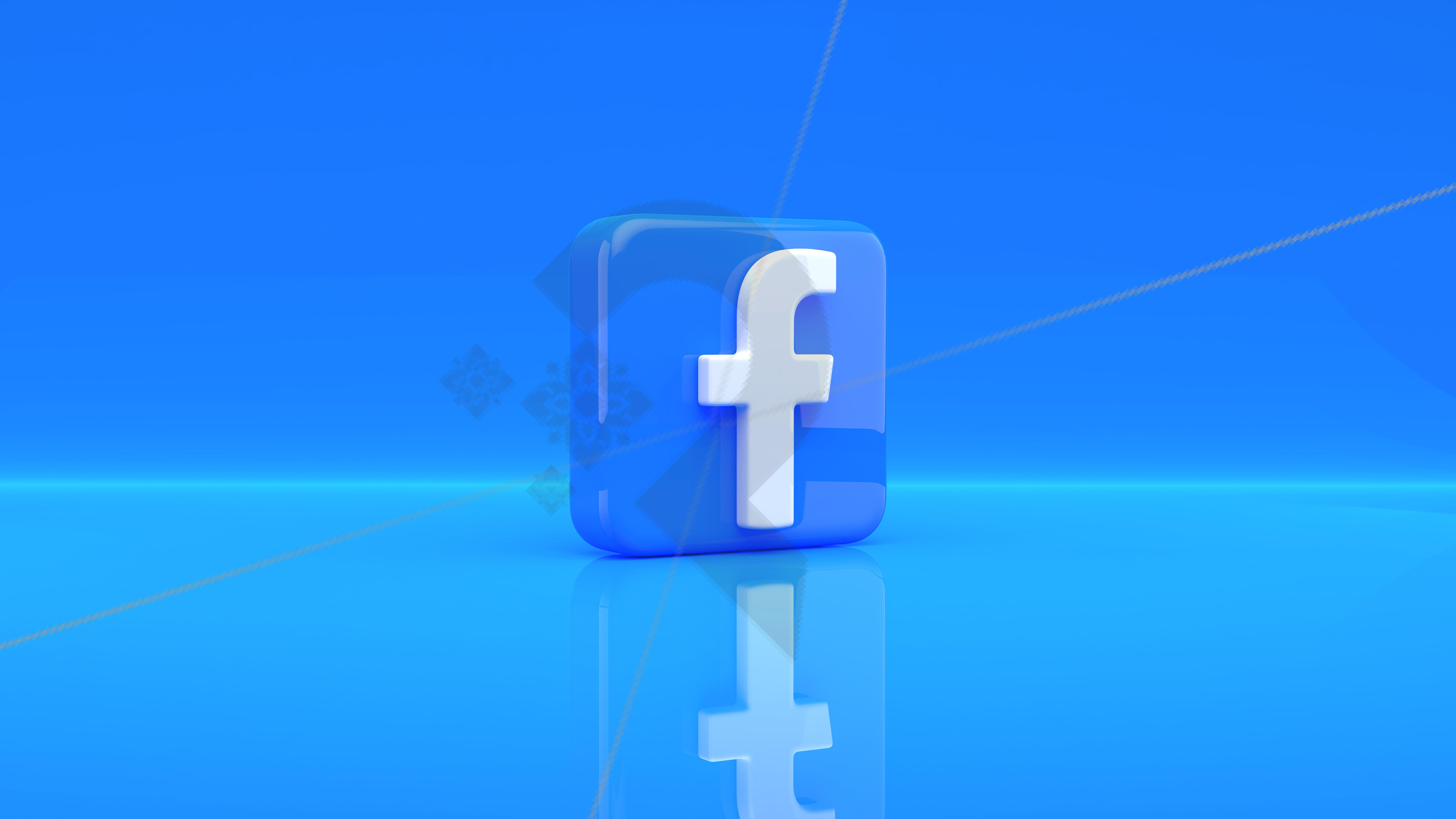 Facebook Banner Background 3D illustrati