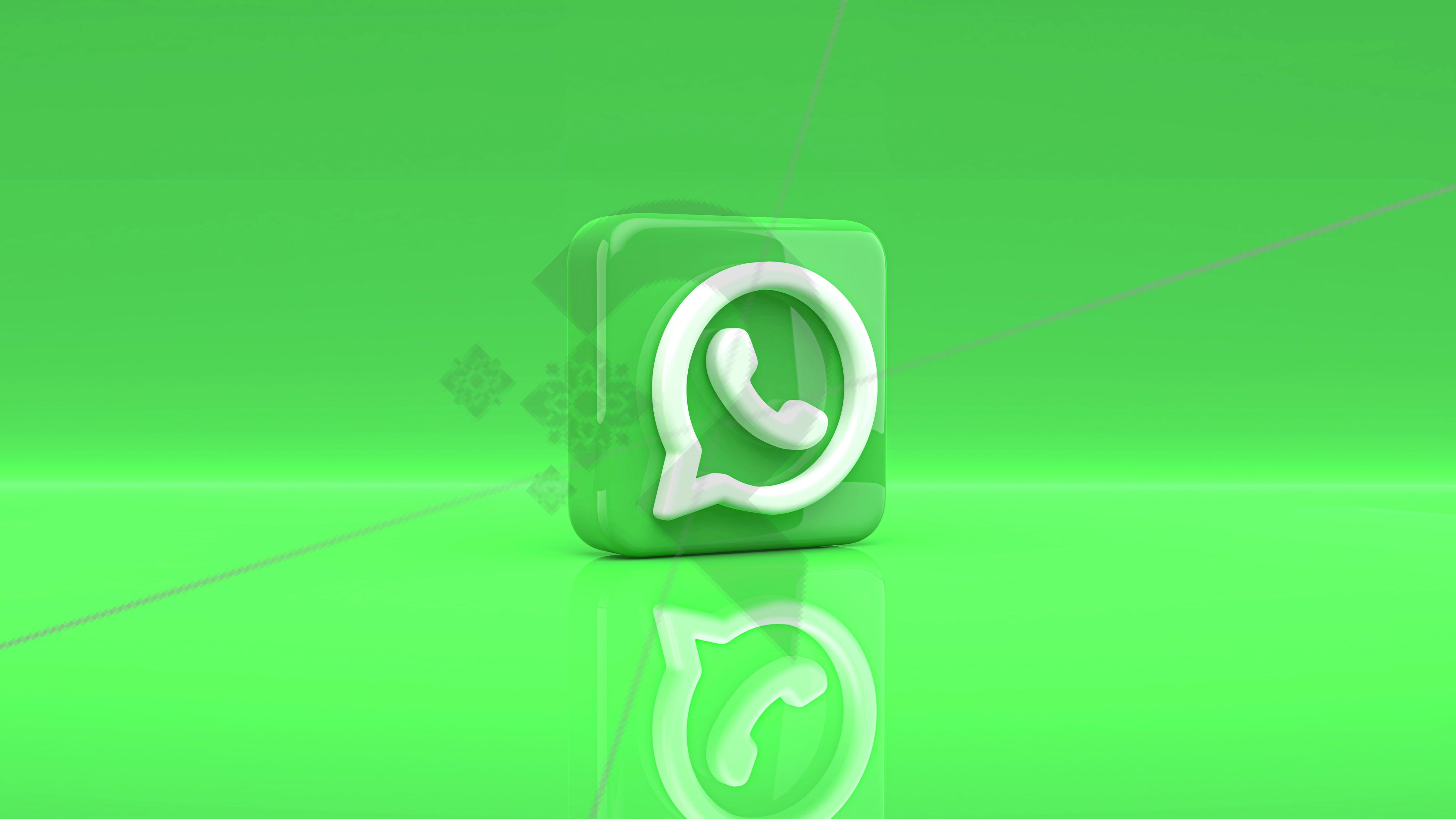 WhatsApp Logo Background 3D Illustration
